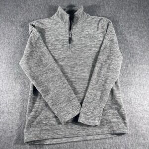Roper Men's Grey 1/4 Zip Micro Fleece Pullover  Size S/M Outdoor Workwear Logo